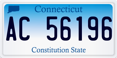 CT license plate AC56196