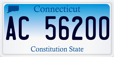 CT license plate AC56200