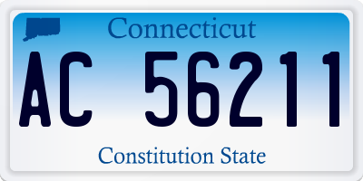 CT license plate AC56211