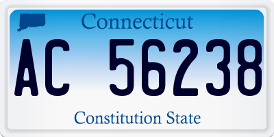 CT license plate AC56238