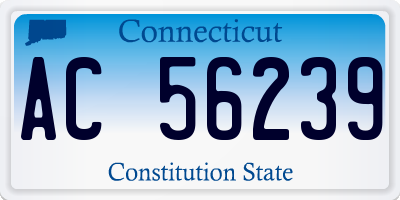 CT license plate AC56239