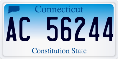 CT license plate AC56244