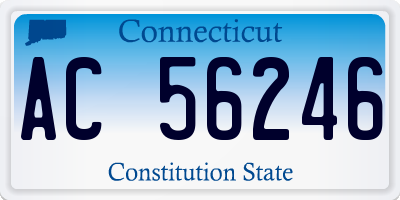 CT license plate AC56246