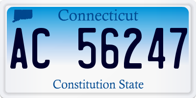 CT license plate AC56247