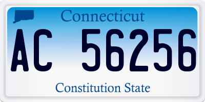 CT license plate AC56256