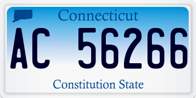 CT license plate AC56266