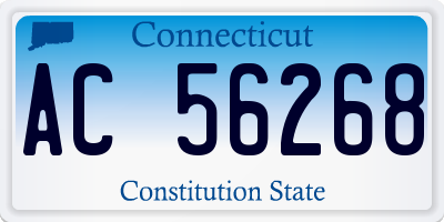 CT license plate AC56268