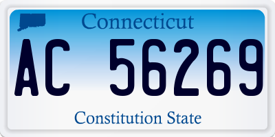 CT license plate AC56269