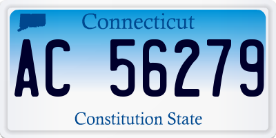CT license plate AC56279