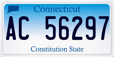 CT license plate AC56297
