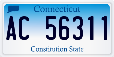 CT license plate AC56311