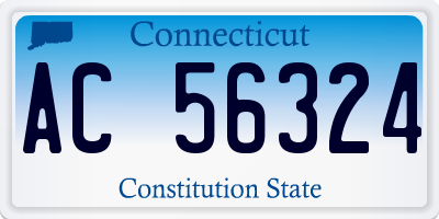 CT license plate AC56324