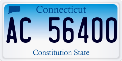 CT license plate AC56400