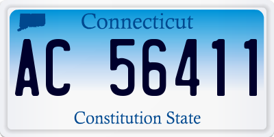 CT license plate AC56411