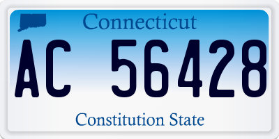 CT license plate AC56428