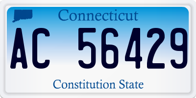 CT license plate AC56429