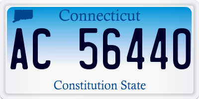 CT license plate AC56440