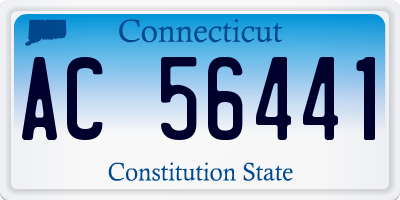 CT license plate AC56441