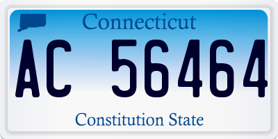 CT license plate AC56464