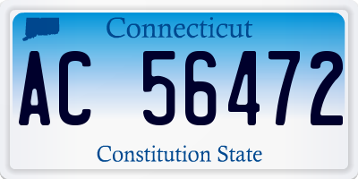 CT license plate AC56472