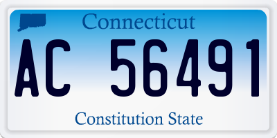CT license plate AC56491