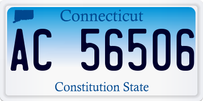 CT license plate AC56506