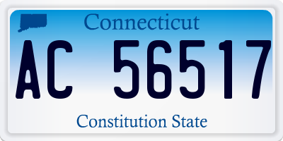 CT license plate AC56517