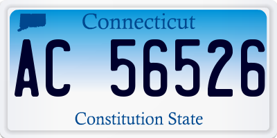 CT license plate AC56526