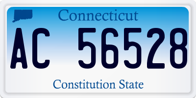 CT license plate AC56528