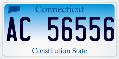 CT license plate AC56556