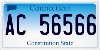 CT license plate AC56566