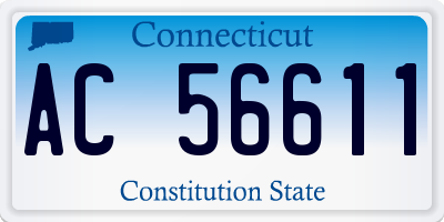 CT license plate AC56611