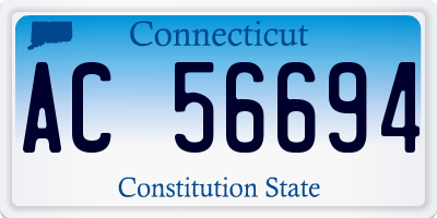 CT license plate AC56694