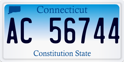 CT license plate AC56744