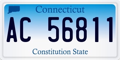 CT license plate AC56811