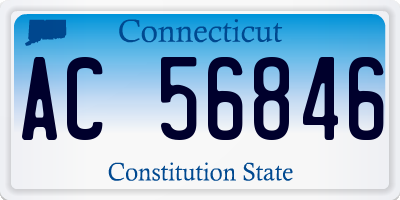 CT license plate AC56846