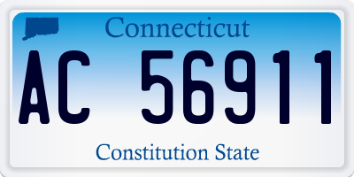 CT license plate AC56911