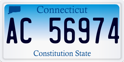 CT license plate AC56974