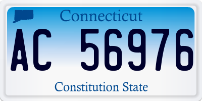 CT license plate AC56976