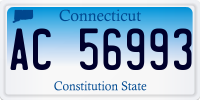 CT license plate AC56993