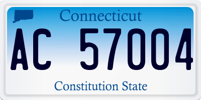 CT license plate AC57004