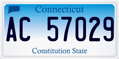 CT license plate AC57029