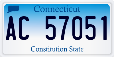 CT license plate AC57051