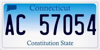 CT license plate AC57054