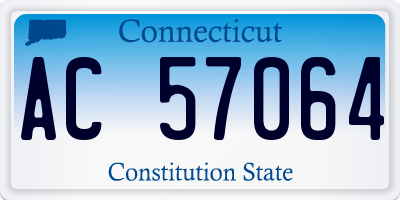 CT license plate AC57064