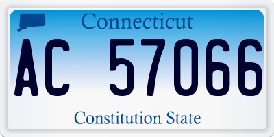 CT license plate AC57066