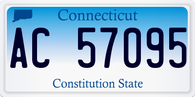 CT license plate AC57095