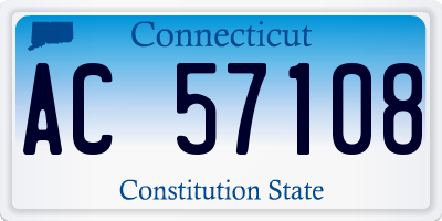 CT license plate AC57108