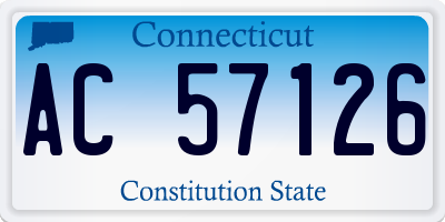 CT license plate AC57126