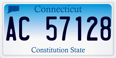 CT license plate AC57128
